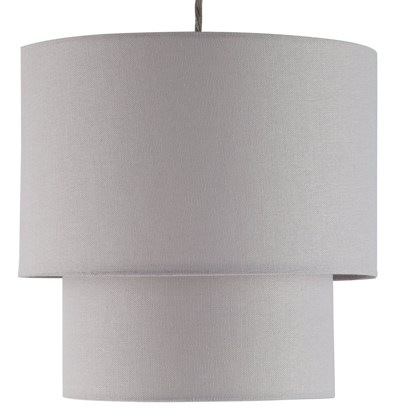 Argos Home Linen Effect Grey 2 Tier Shade