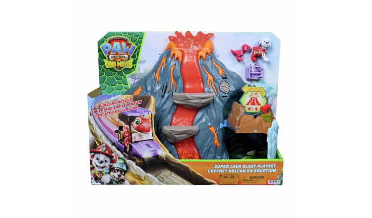 Paw Patrol The Dino Movie With Super Lava Blast Volcano Playset