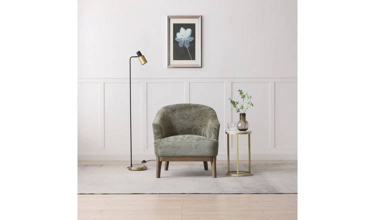 Kyoto Ella Fabric Tub Chair - Olive