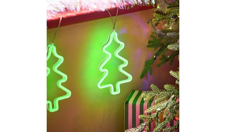 Argos Home Neon LED Christmas Tree String Lights