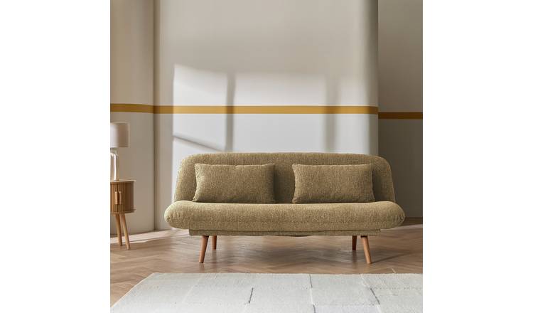 Habitat Bean Fabric Clic Clac Sofa Bed - Mustard