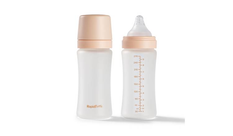 Nuby Beige RapidCool Baby Bottle - Pack of 2