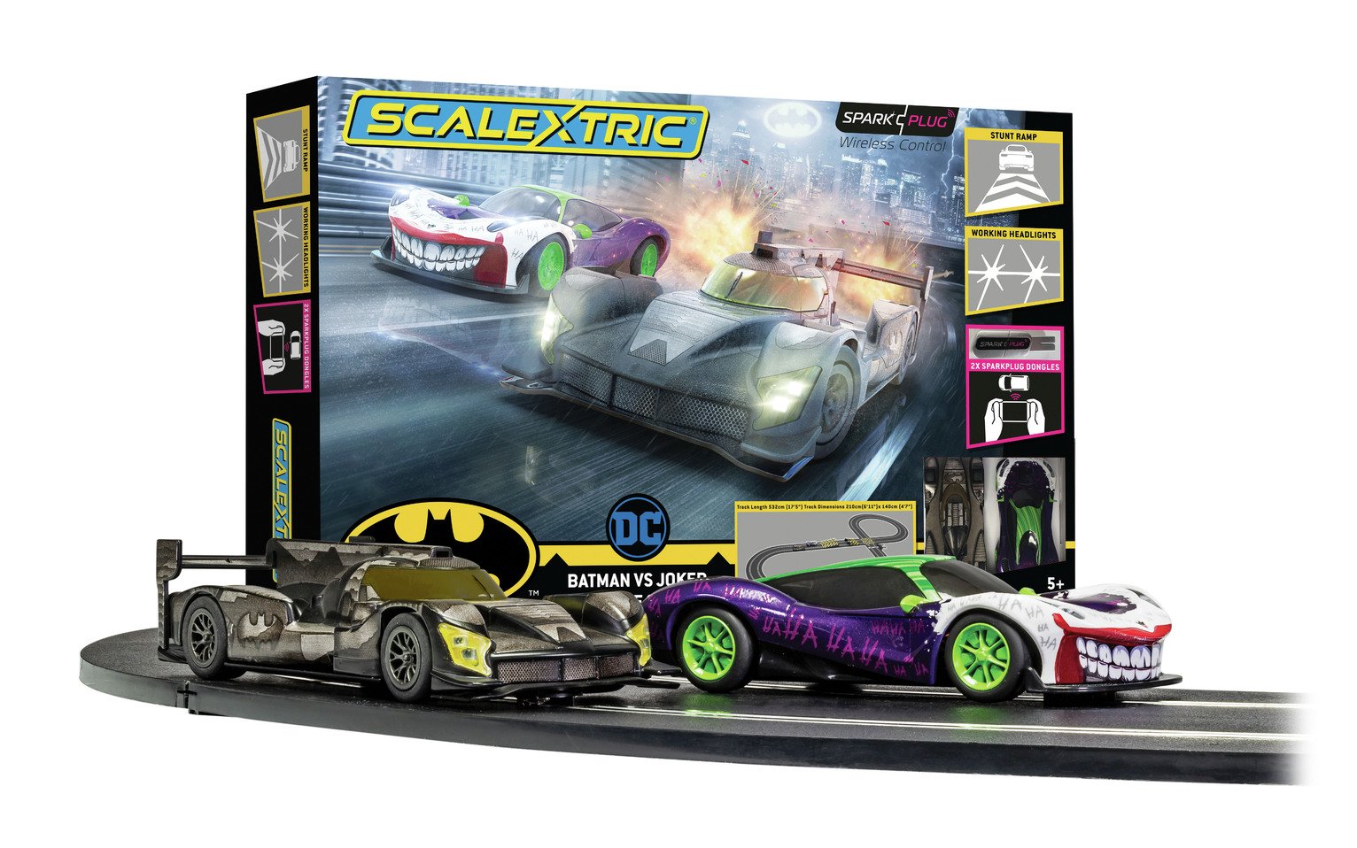 Scalextric Batman vs Joker Spark Plug 1:32 Review