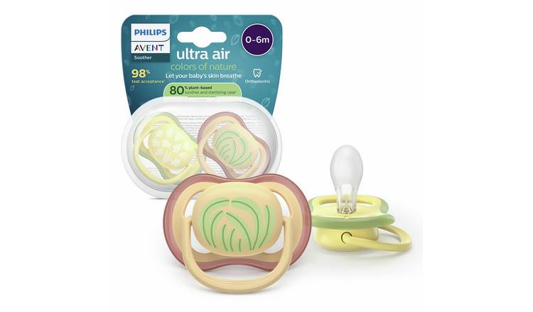 Philips Avent Ultra Air Soother For 0-6 Month Baby - Pack of 2