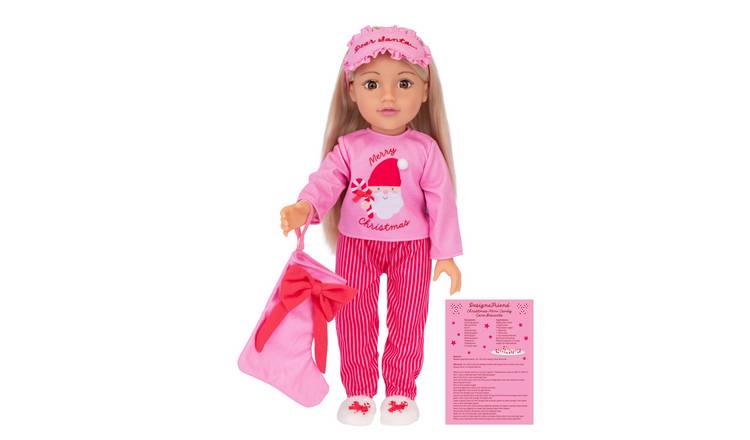 DesignAfriend Christmas Eve 18 Inch Fashion Doll Set