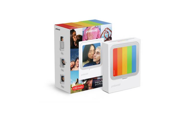  Polaroid Hi-Print 3x3 Portable Bluetooth Printer with 10 Sheets
