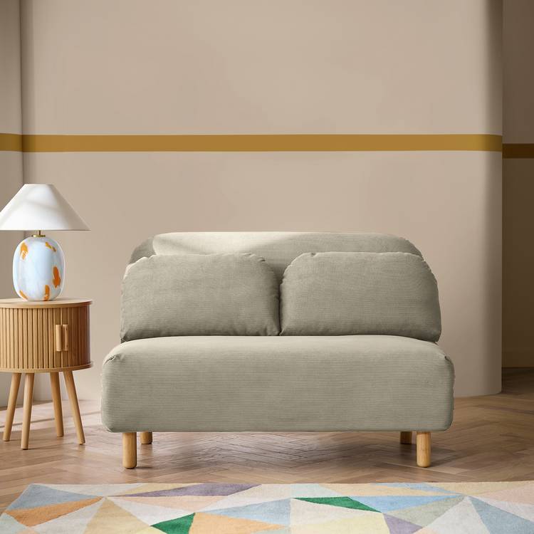 Habitat Benji Fabric 2 Seater Sofa Bed - Natural 0