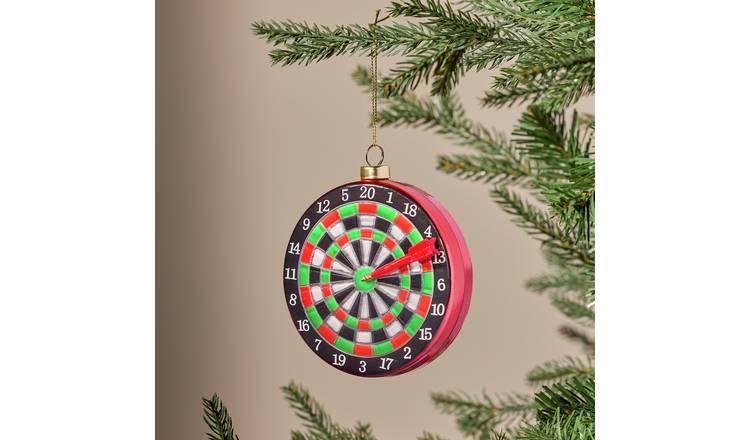 Argos Home Dart Board Hanging Christmas Ornament