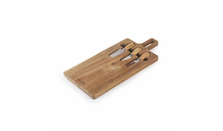 Salter Toronto Acacia Cheese Board & Knife Set
