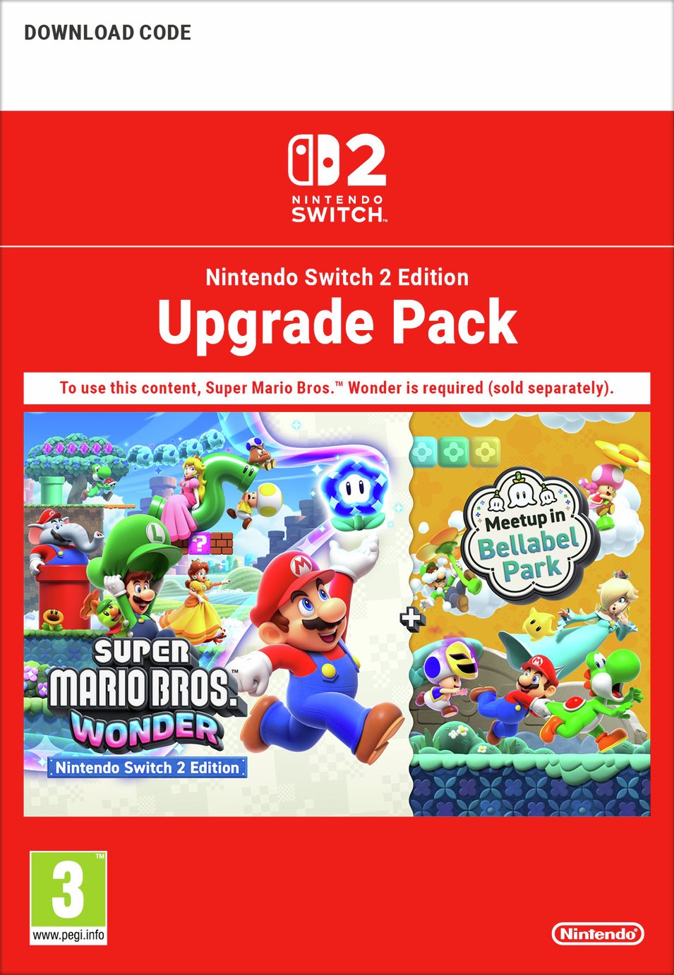 Super Mario Bros. Wonder + Meetup in Bellabel Park Nintendo Switch Upgrade Pack
