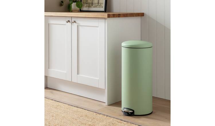 Habitat 30 Litre Domed Pedal Bin - Sage