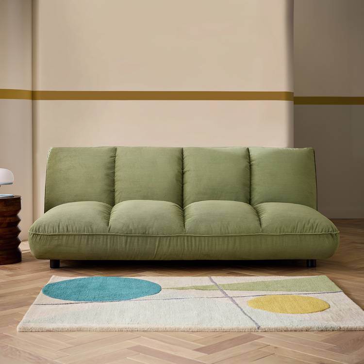 Habitat Bollo Fabric Clic Clac Sofa Bed - Green 0