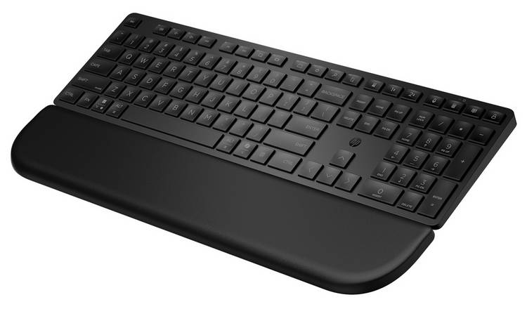HP Multi-Device Dual-Mode Wireless Keyboard with Palm Rest 580K - Black
