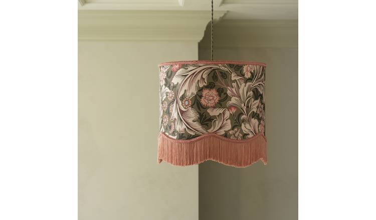 Habitat x Morris & Co. Leicester Tasselled Easy Fit Lampshade - 40cm