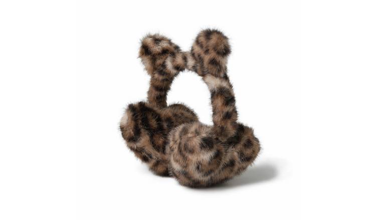 Flitzy Leopard Print Cat Ear Muffs