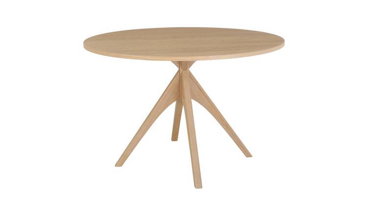 Oak round kitchen deals table