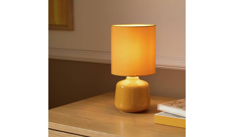 Home Essentials Ceramic Table Lamp - Mustard