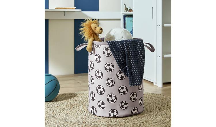 Argos Home Kids Football Storage Basket - Grey