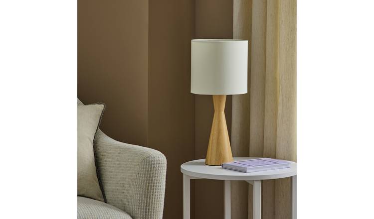 Argos Home Drum Ivory Easy Fit Lampshade - 20cm