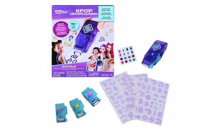 Cool Maker Kpop Demon Hunters Shimmer Foil Tattoo Set