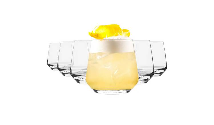 LAV Lal Whiskey Glasses - Clear - Pack of 6