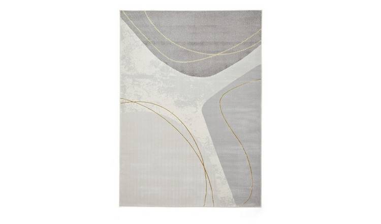 Mega Flooring Grey Modern Abstract Rug - 160 x 230cm