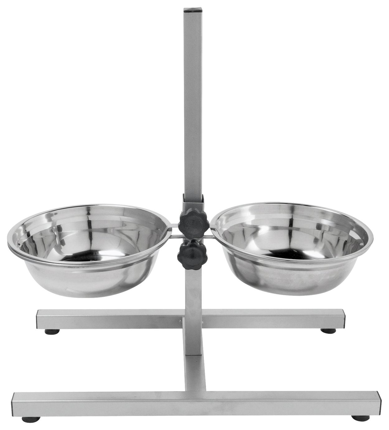 Stainless Steel Dual Dog Dining Set - Large