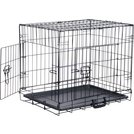 Dog kennel with lockable door