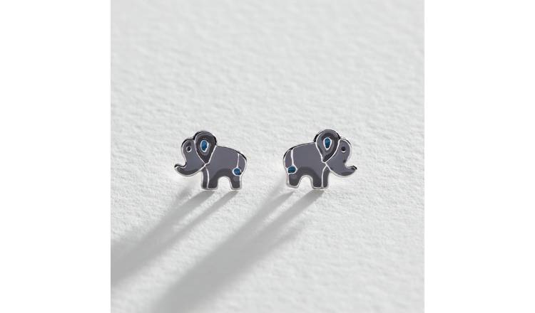 Small hot sale elephant earrings