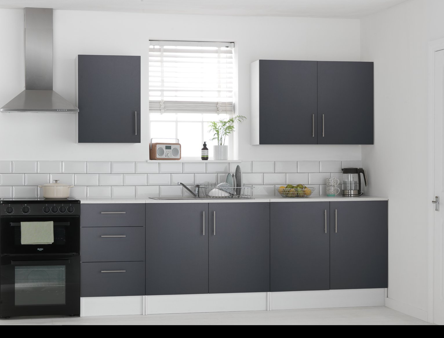 Argos Home Athina 5 Piece Fitted Kitchen Package - Grey