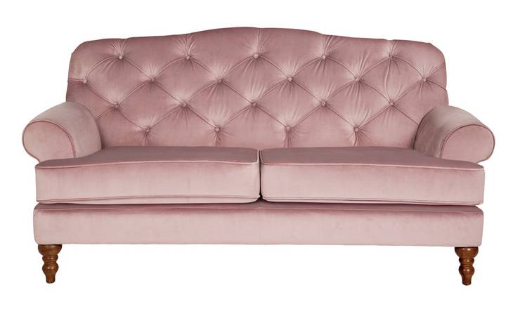 Buy Argos Home Valerie 2 Seater Velvet Sofa Blush Pink Sofas Argos