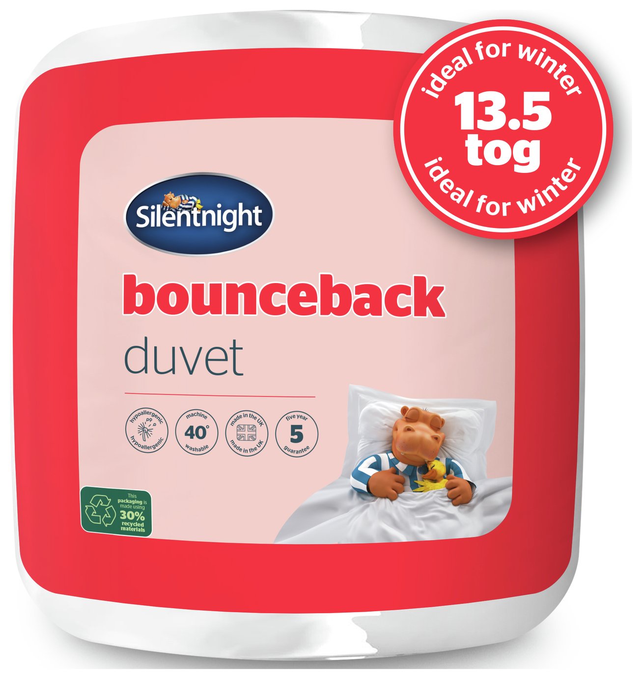 Silentnight Bounceback 13 5 Tog Duvet Double 8709815 Argos