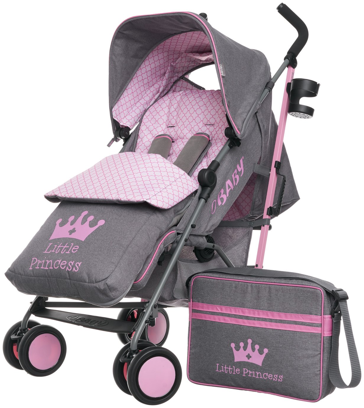 obaby purple stroller