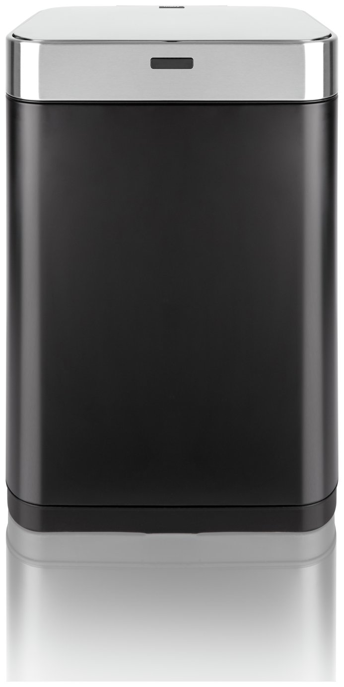 Tower 60 Litre Recycling Sensor Bin - Black