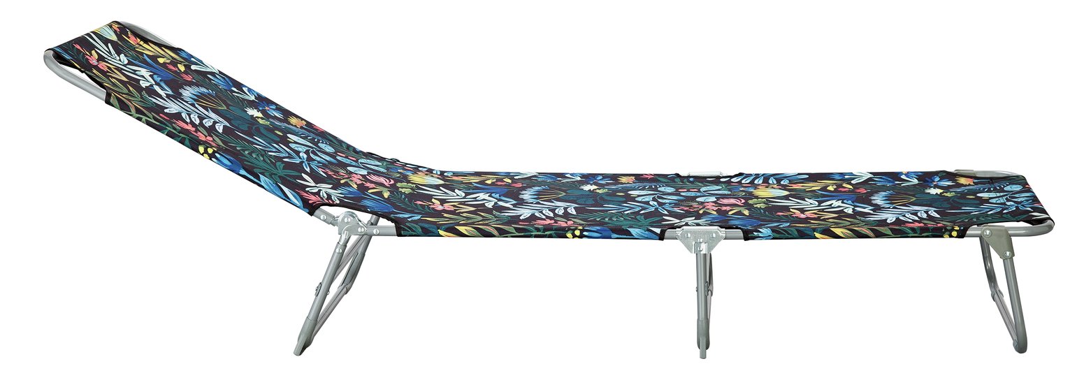 Argos Home Metal Sun Lounger - Rainforest