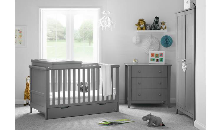 Buy Obaby Belton 3 Piece Room Set Taupe Grey Nursery