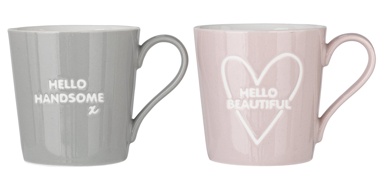 Argos Home Hello Beautiful & Handsome Mug Set Reviews