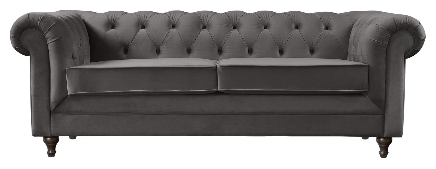 Argos Home Chesterfield 3 Seater Velvet Sofa Review