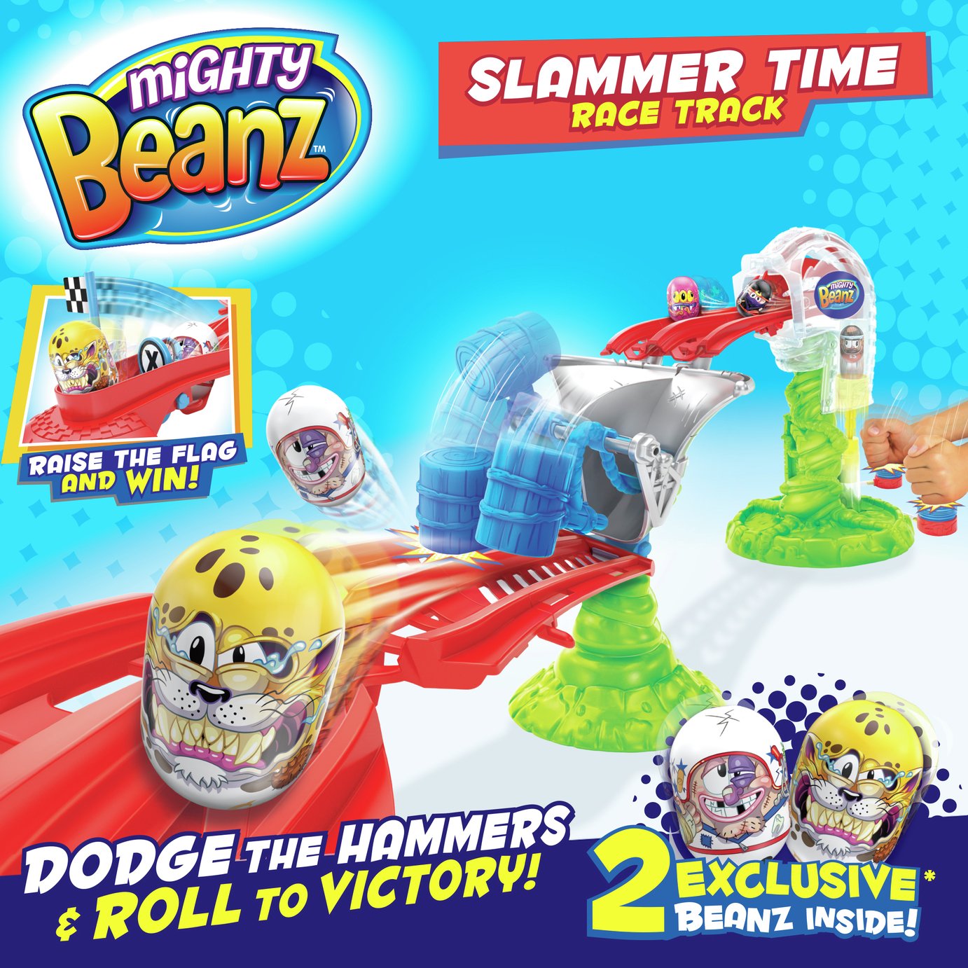 Mighty Beanz Slammer Time Race Track
