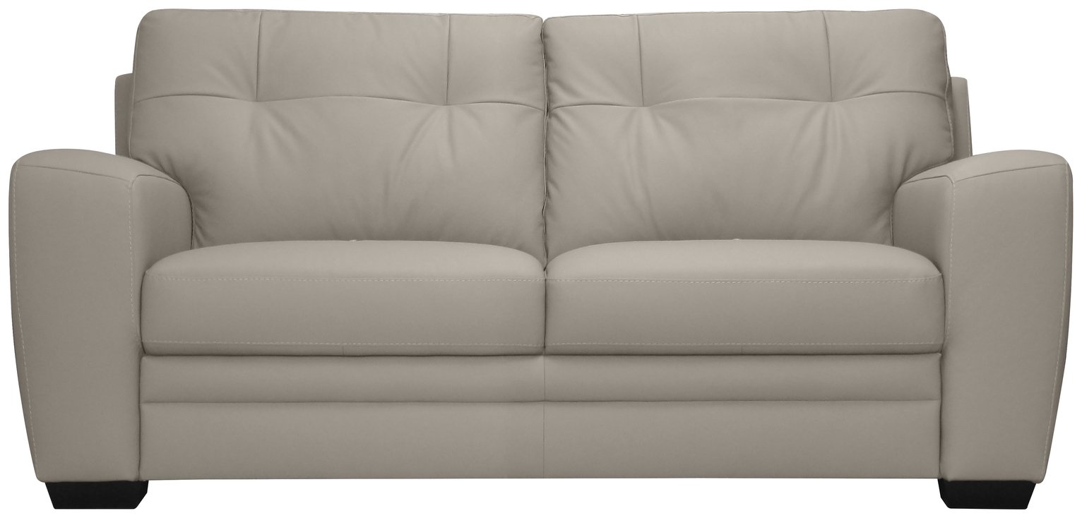 Argos Home Raphael 3 Seater Leather Mix Sofa Review