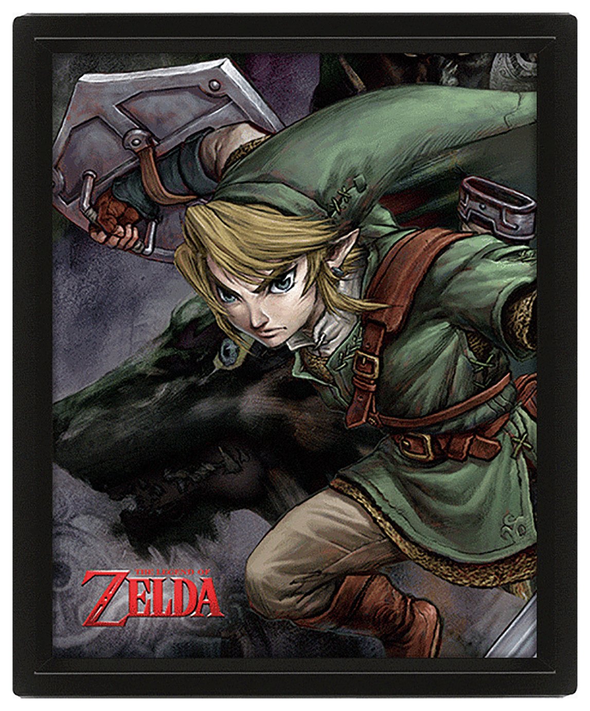 Legend of Zelda Twilight Princess Framed 3D Poster