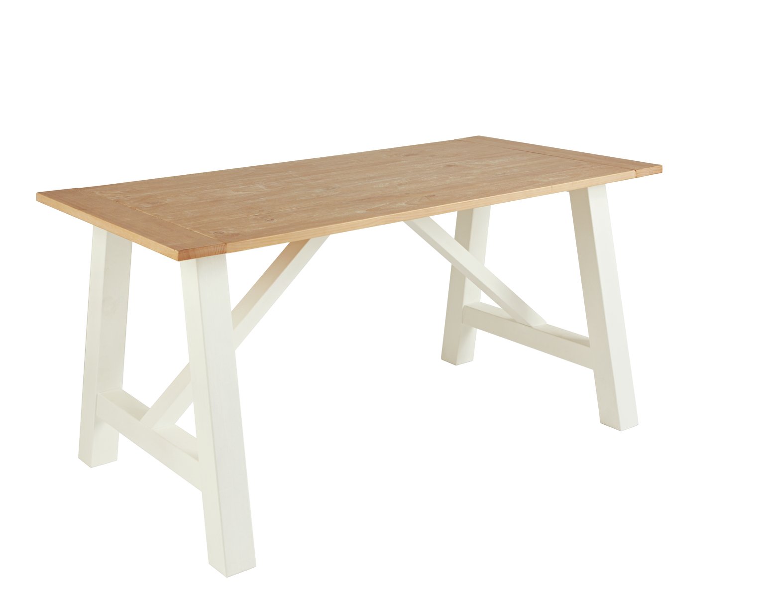 Argos Home Farmhouse Oak Effect Table & 2 Two Tone Benches Review