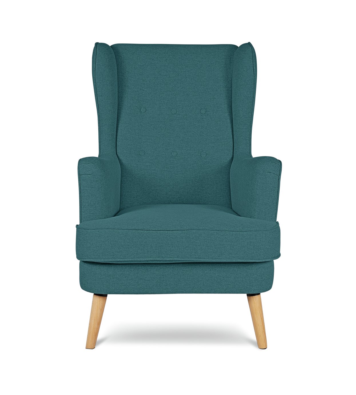 Habitat Callie Fabric Wingback Chair - Teal