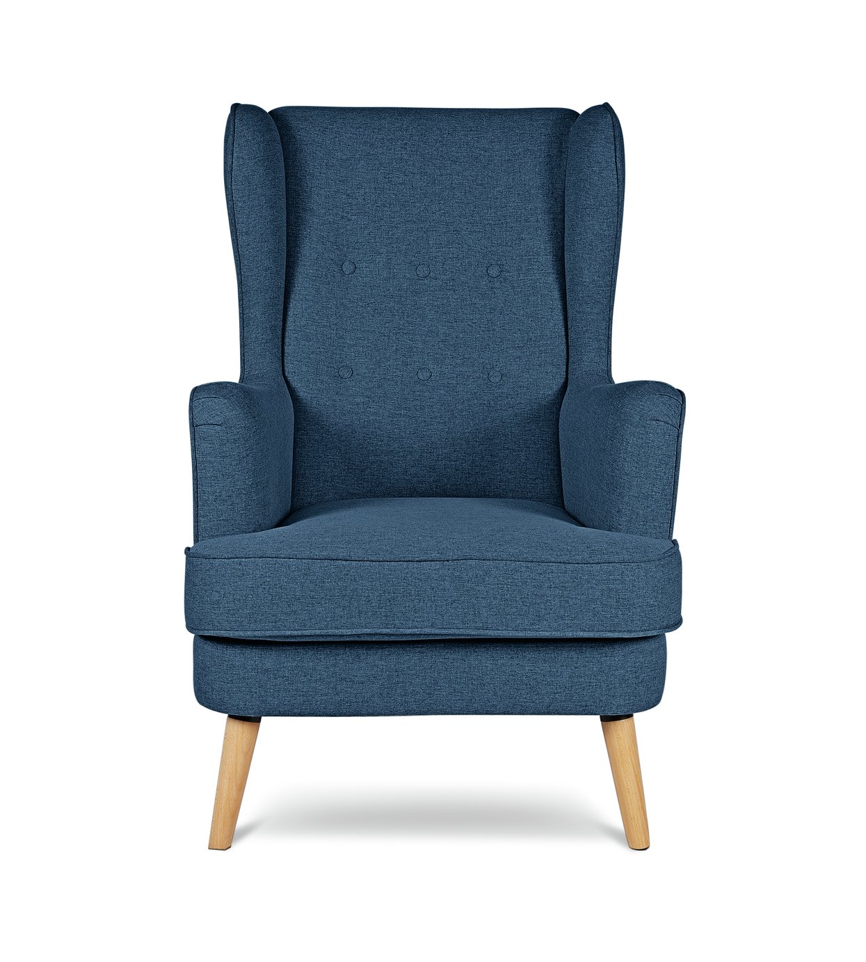 Habitat Callie Fabric Wingback Chair Teal (8724948) Argos Price
