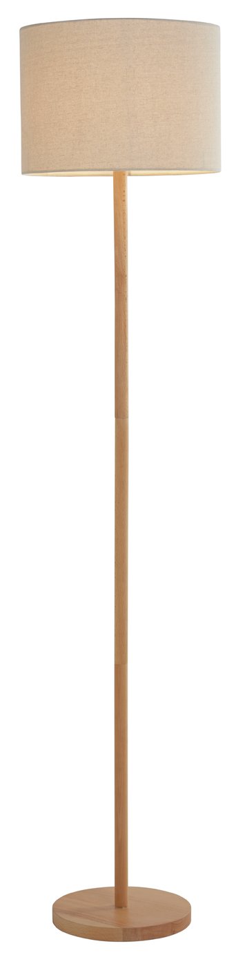 Argos Home Whait Wooden Stick Floor Lamp