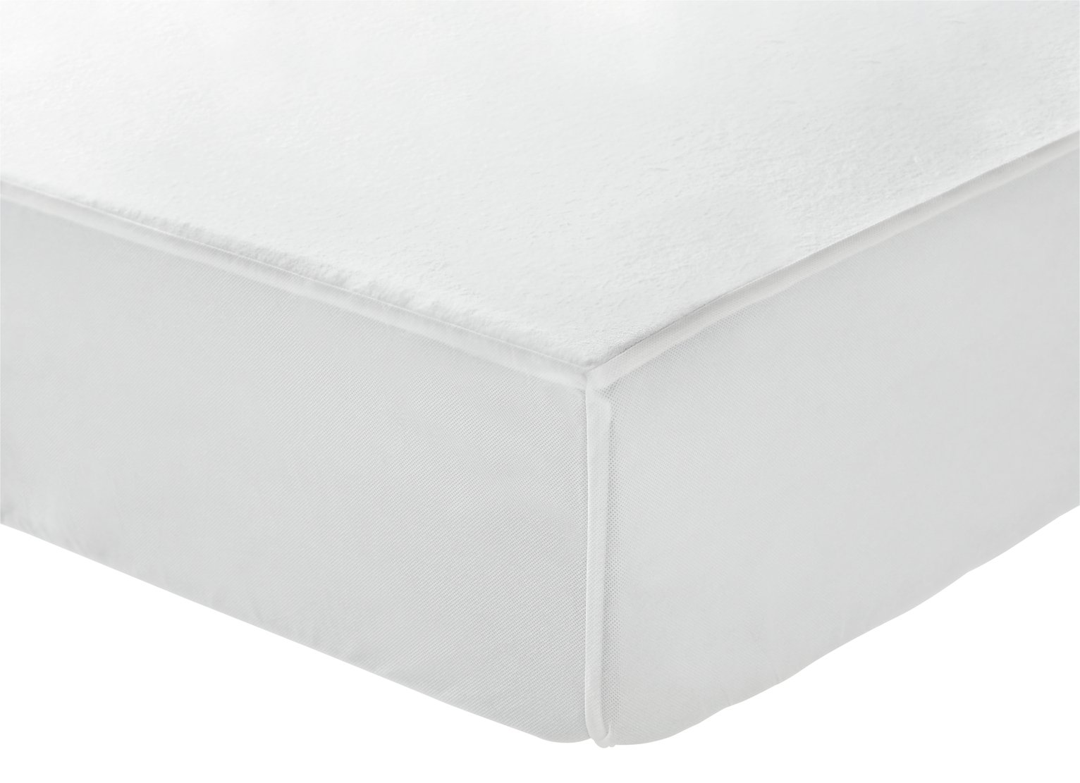 Argos Home Soft Cotton Waterproof Mattress Protector Single