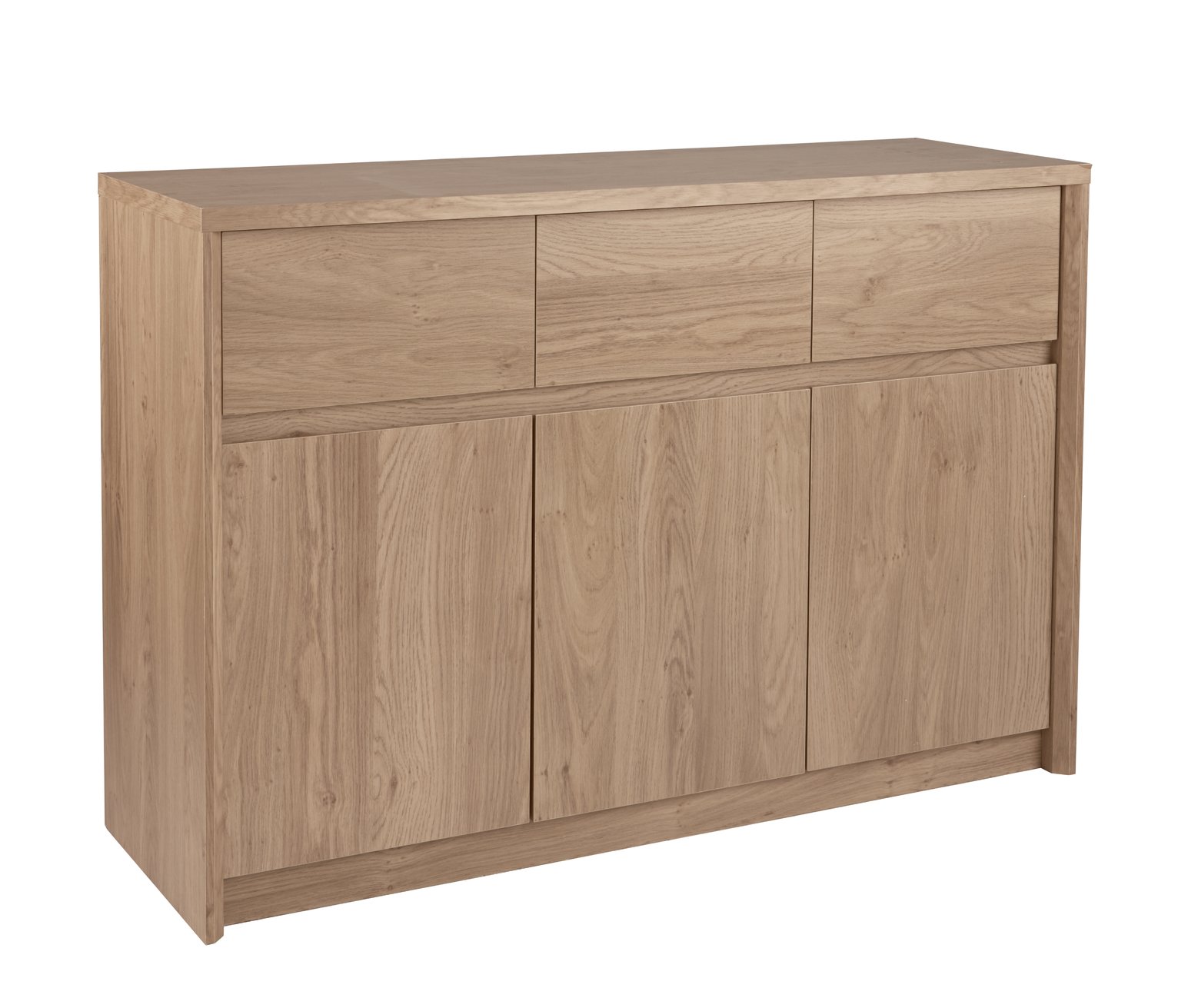 Argos Home Dalen 3 Door 3 Drawer Sideboard - Oak Effect