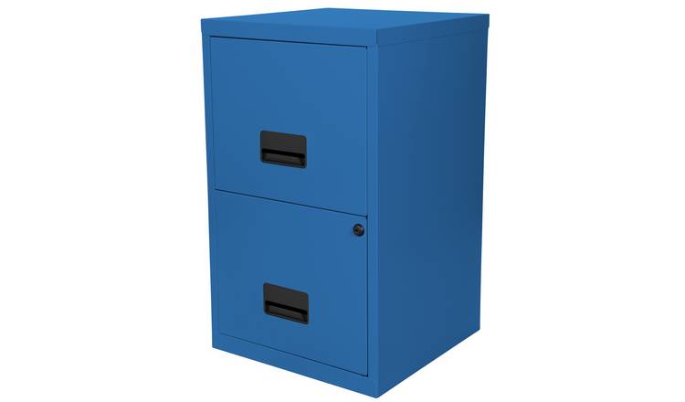 Buy Pierre Henry 2 Drawer Metal Filing Cabinet Sky Blue Filing Cabinets And Office Storage Argos