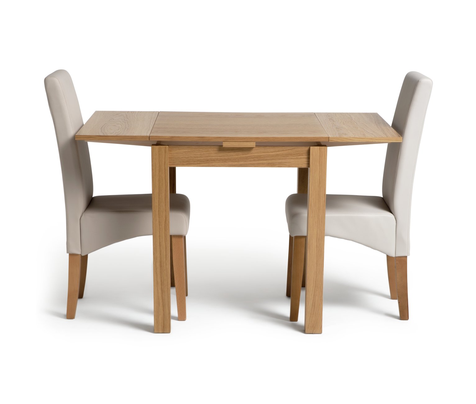 Argos Home Clifton Oak Extending Table & 2 Cream Chairs Review