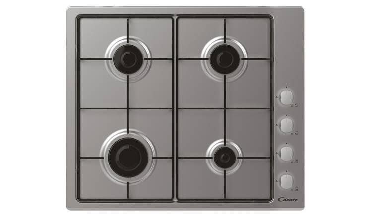Candy CHW6LX Gas Hob - Stainless Steel